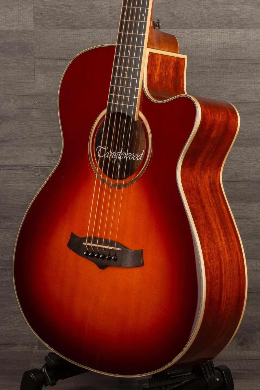 Tanglewood TW4CESB Winterleaf Super Folk Acoustic Guitar - Cherry Sunburst - MusicStreet