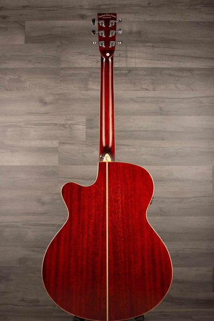 Tanglewood TW4CER Winterleaf Super Folk Acoustic Guitar - Red Gloss