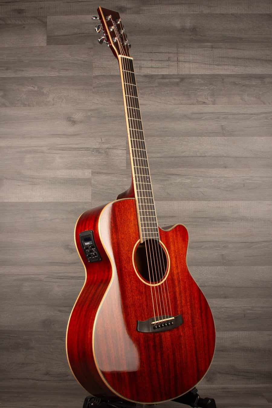 Tanglewood TW4CER Winterleaf Super Folk Acoustic Guitar - Red Gloss