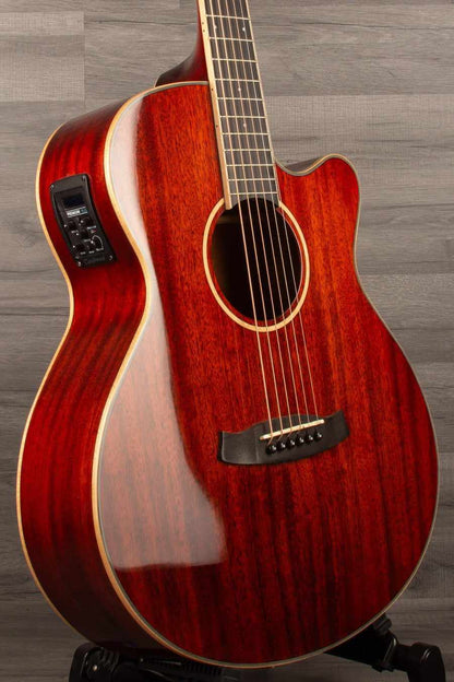 Tanglewood TW4CER Winterleaf Super Folk Acoustic Guitar - Red Gloss