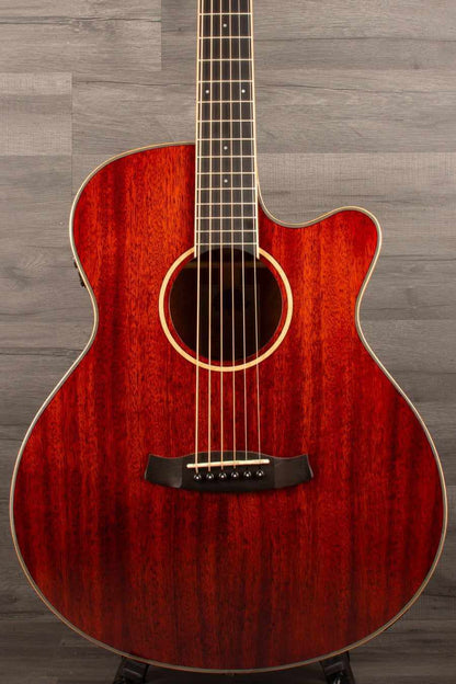 Tanglewood TW4CER Winterleaf Super Folk Acoustic Guitar - Red Gloss