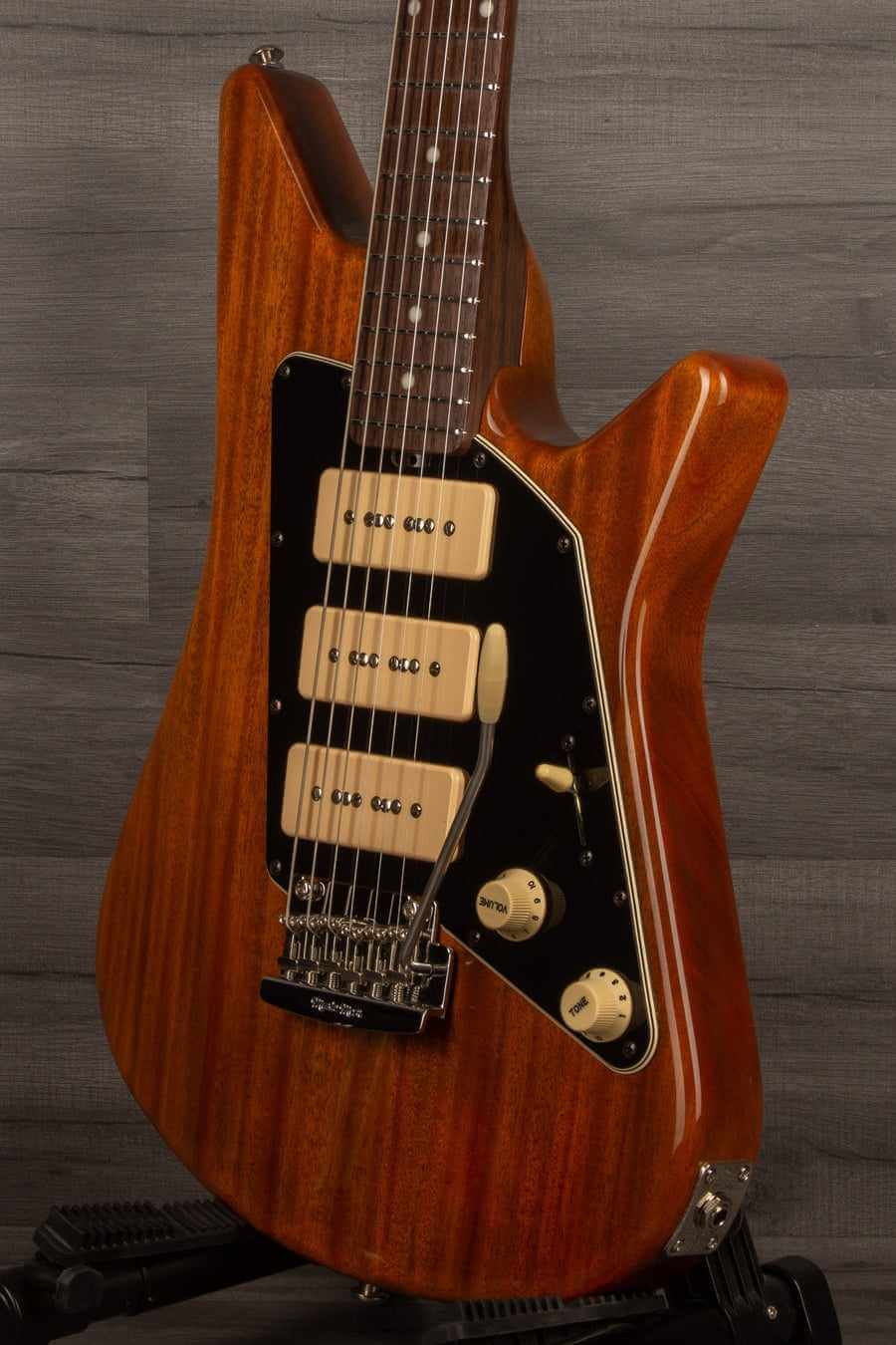 USED Music Man BFR Albert Lee MM90 Electric Guitar - #1 of 50 Natural Mahogany