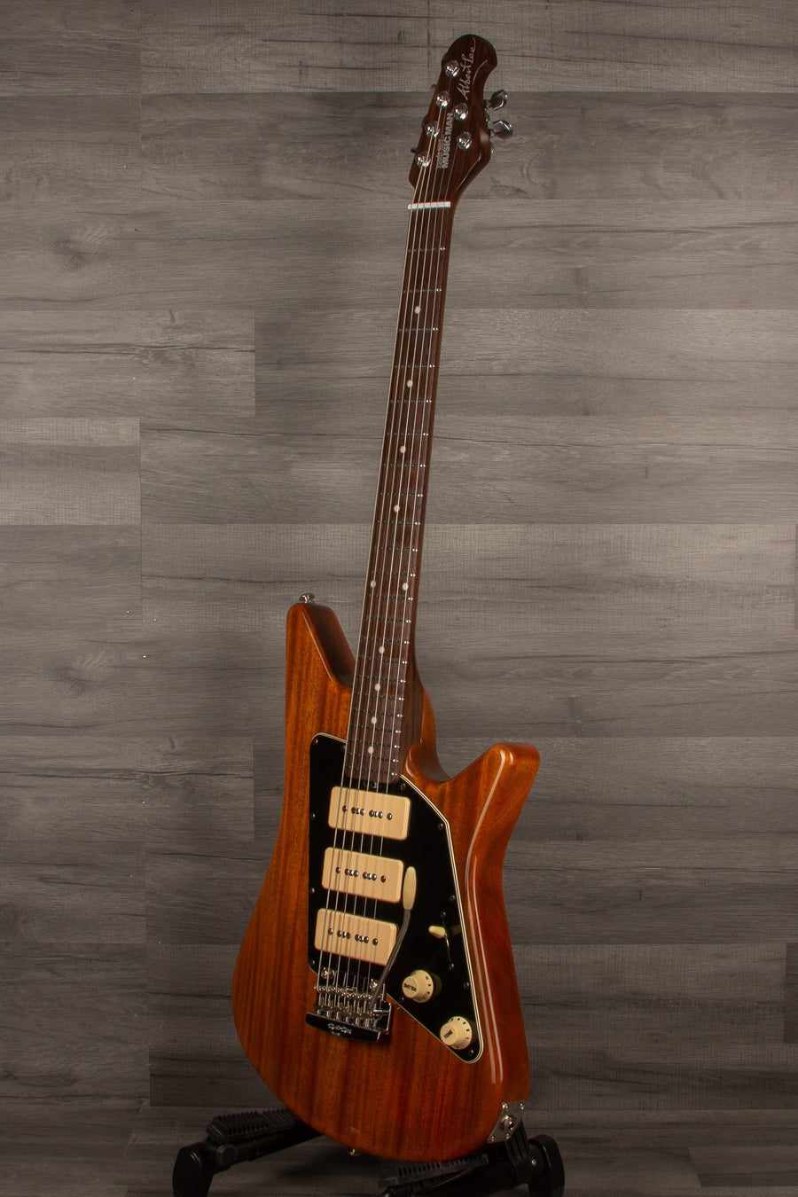 USED Music Man BFR Albert Lee MM90 Electric Guitar - #1 of 50 Natural Mahogany