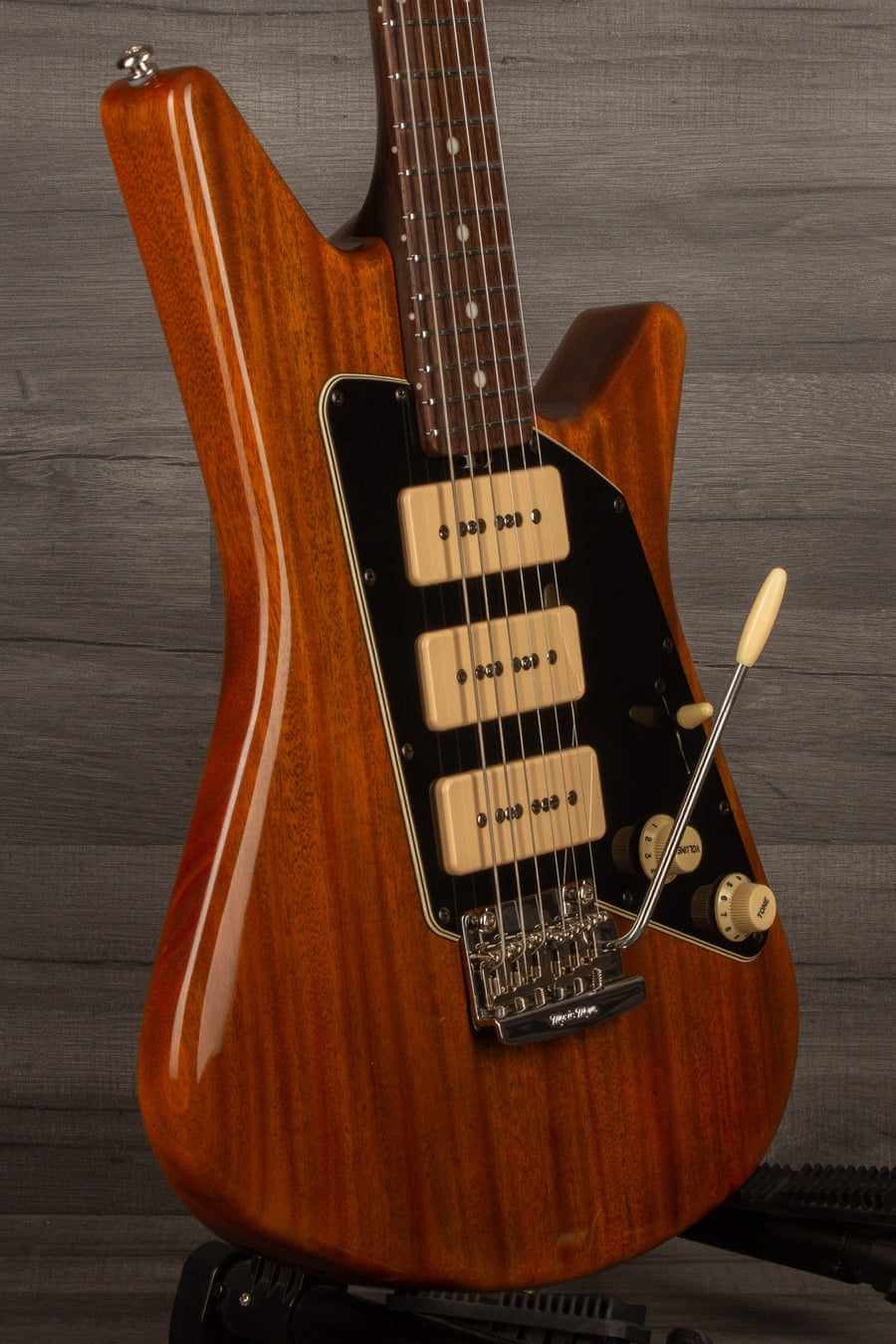 USED Music Man BFR Albert Lee MM90 Electric Guitar - #1 of 50 Natural Mahogany