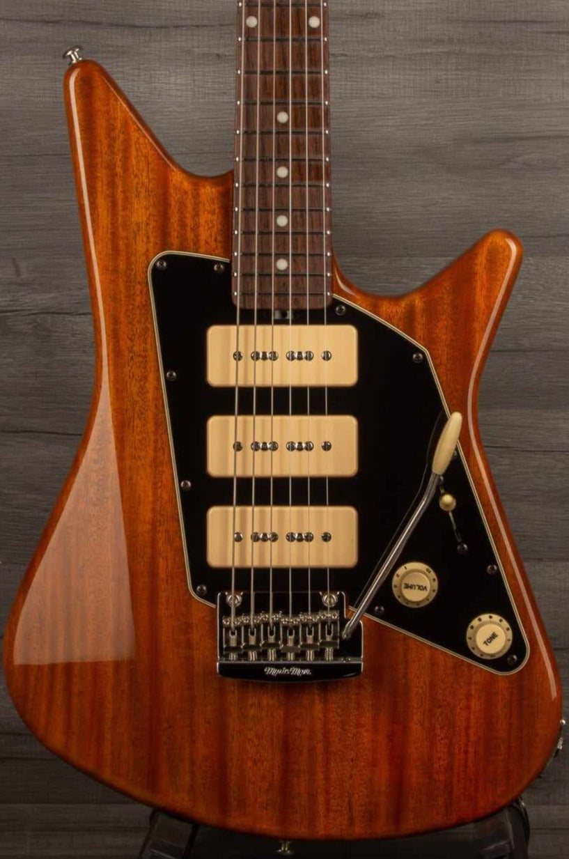 USED Music Man BFR Albert Lee MM90 Electric Guitar - #1 of 50 Natural Mahogany