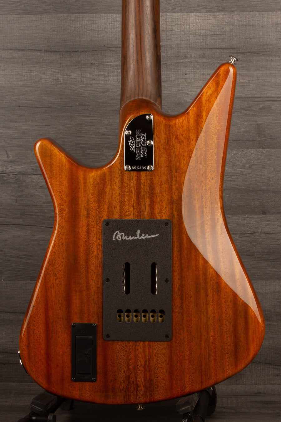 USED Music Man BFR Albert Lee MM90 Electric Guitar - #1 of 50 Natural Mahogany