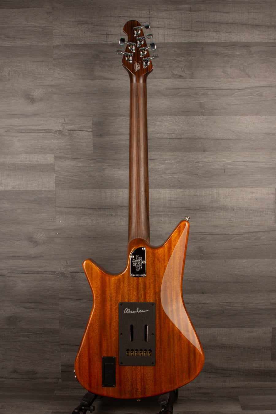 USED Music Man BFR Albert Lee MM90 Electric Guitar - #1 of 50 Natural Mahogany
