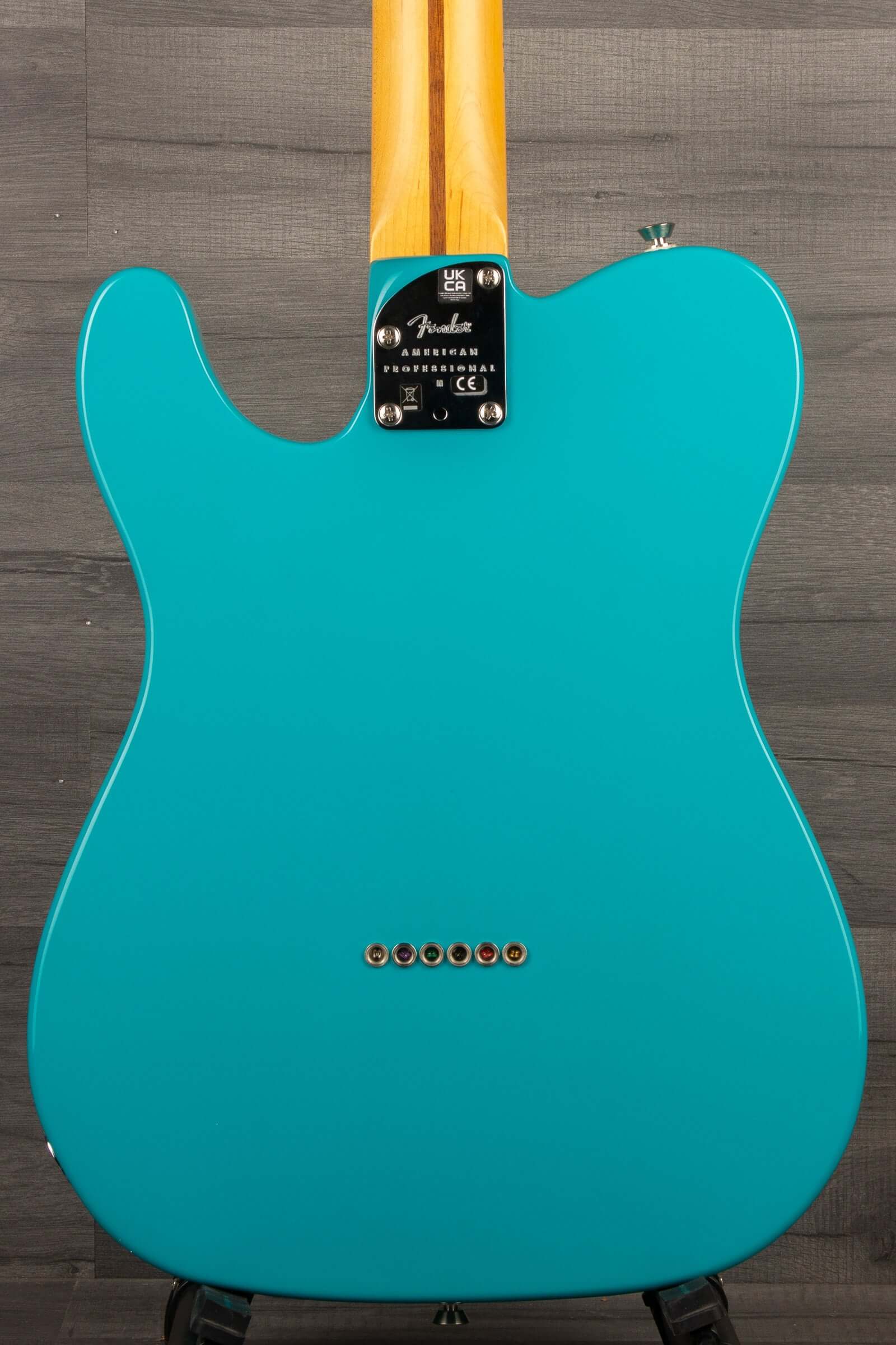 USED - Fender American Professional II Telecaster - Miami Blue, maple neck