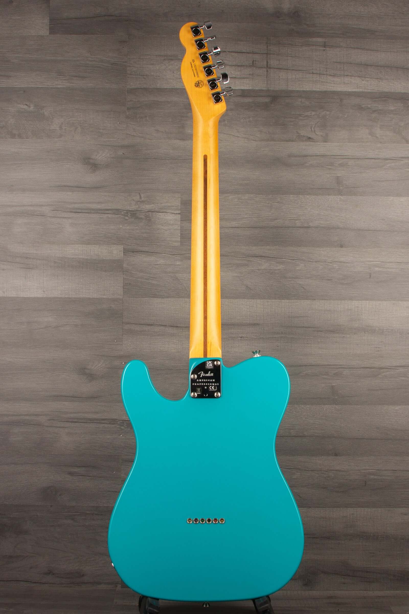 USED - Fender American Professional II Telecaster - Miami Blue, maple neck
