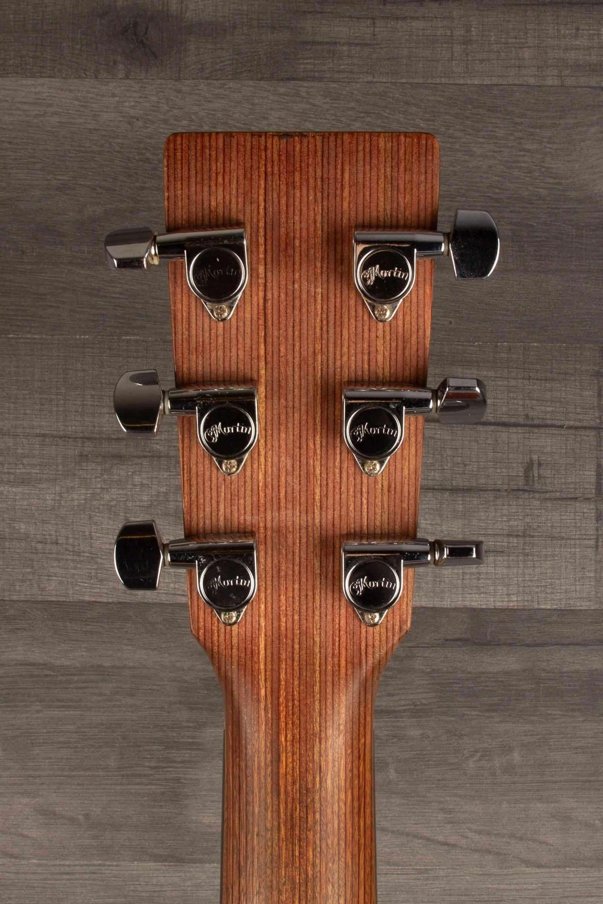 USED - Martin - DCPA5 Performing Artist Dreadnought inc hard case guitar headstock with tuning pegs.