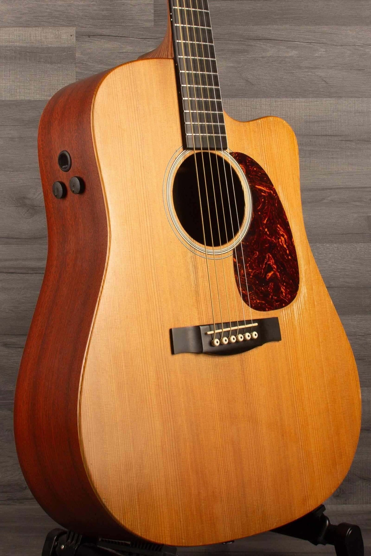 USED - Martin - DCPA5 Performing Artist Dreadnought inc hard case, showcasing solid sitka spruce top and mahogany HPL.