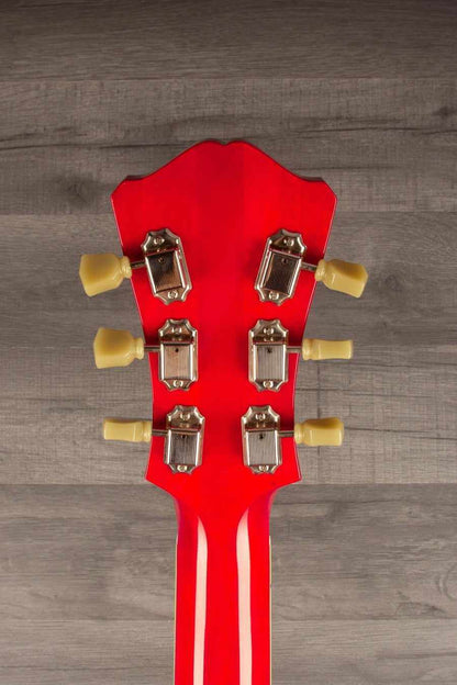 USED Eastman T386 Center Block Thinline Electric Guitar, Red