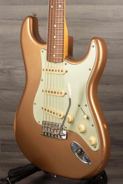 USED Fender Vintera Road Worn '60s Stratocaster Electric Guitar - Firemist Gold