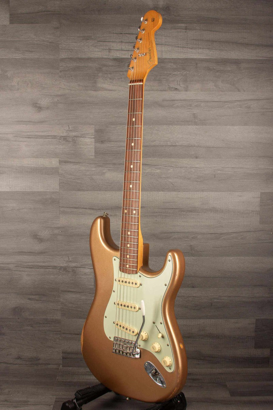 USED Fender Vintera Road Worn '60s Stratocaster Electric Guitar - Firemist Gold