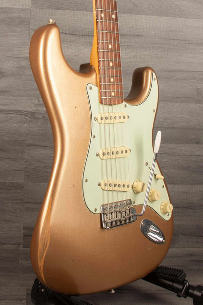 USED Fender Vintera Road Worn '60s Stratocaster Electric Guitar - Firemist Gold