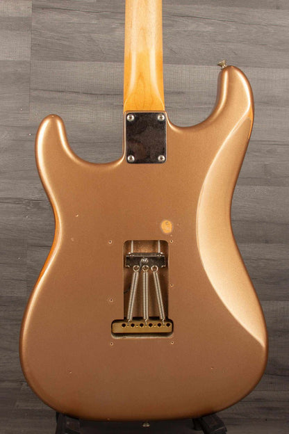 USED Fender Vintera Road Worn '60s Stratocaster Electric Guitar - Firemist Gold