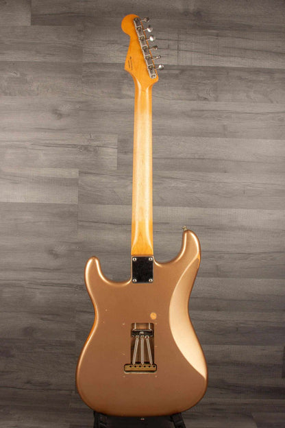 USED Fender Vintera Road Worn '60s Stratocaster Electric Guitar - Firemist Gold