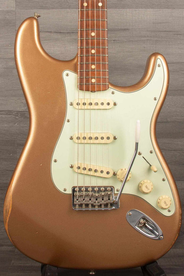 USED Fender Vintera Road Worn '60s Stratocaster Electric Guitar - Firemist Gold