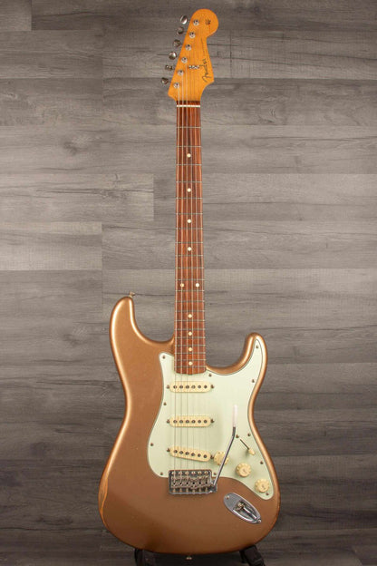 USED Fender Vintera Road Worn '60s Stratocaster Electric Guitar - Firemist Gold