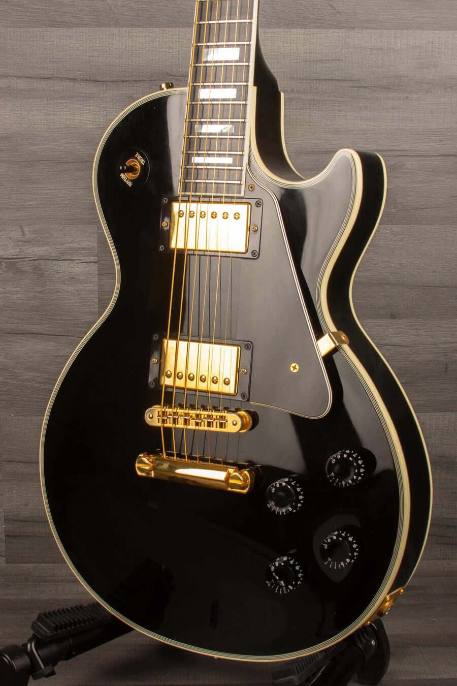 USED - Gibson Les Paul Custom Electric Guitar Black - 2007