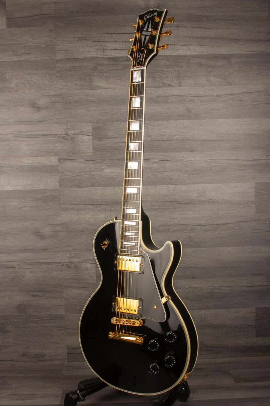 USED - Gibson Les Paul Custom Electric Guitar Black - 2007