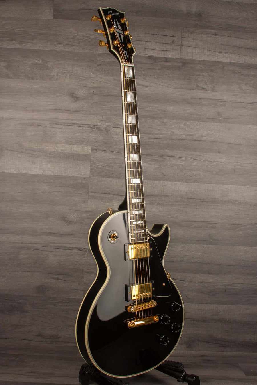 USED - Gibson Les Paul Custom Electric Guitar Black - 2007