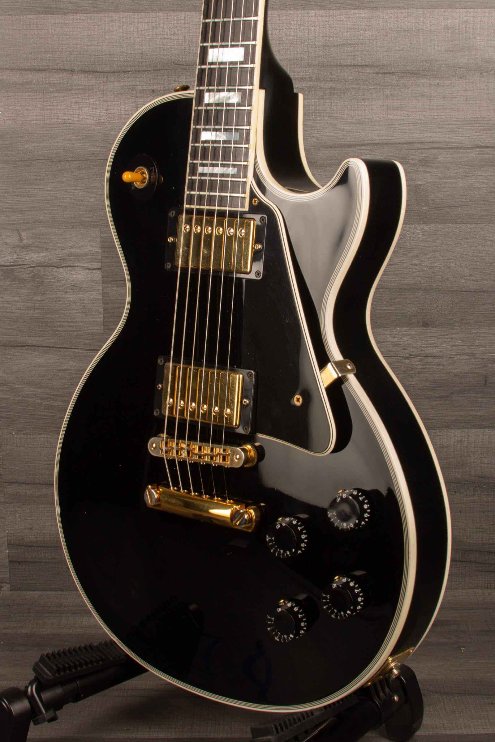 USED - Gibson Les Paul Custom Electric Guitar Ebony - 2008