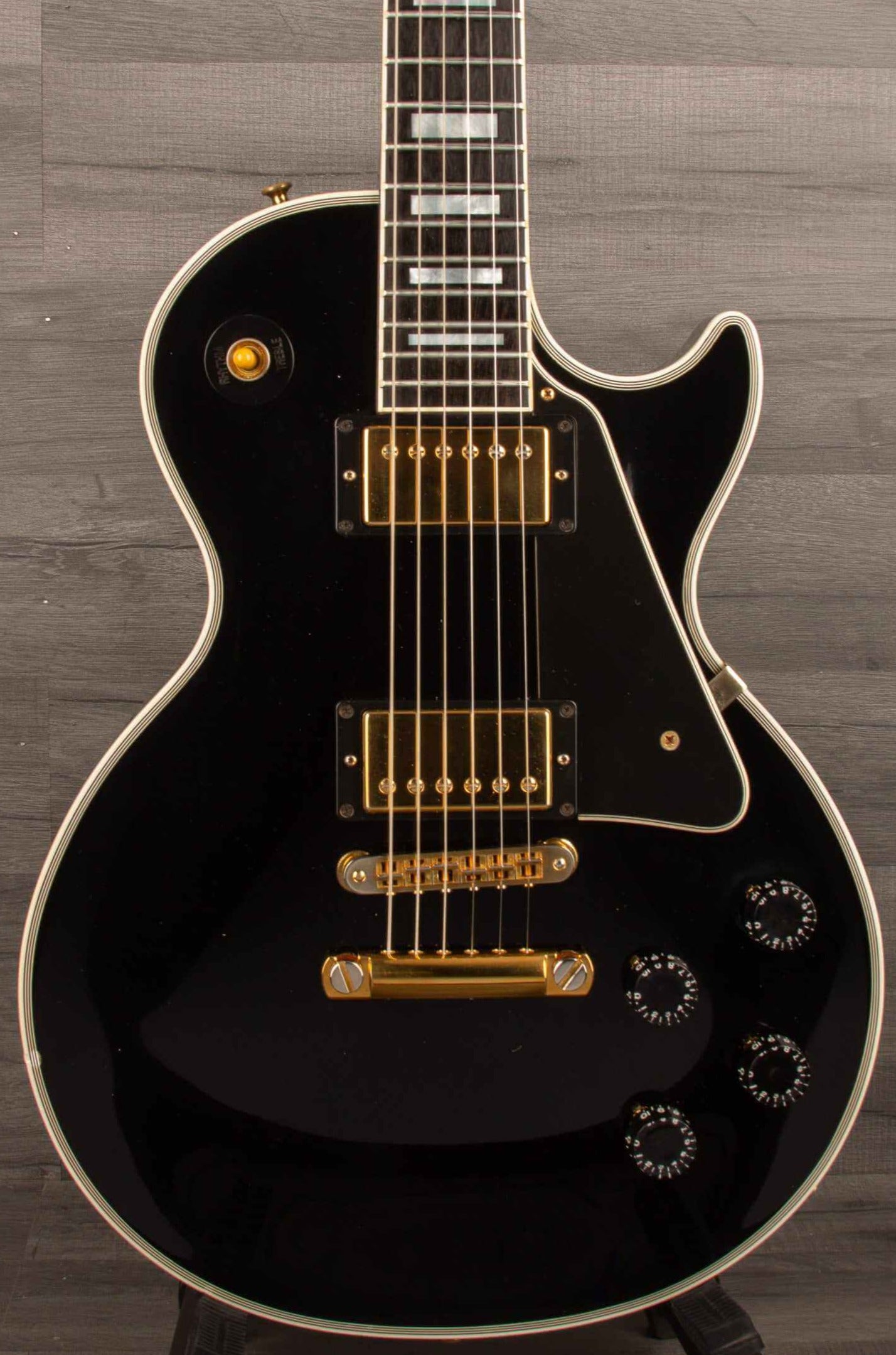 USED - Gibson Les Paul Custom Electric Guitar Ebony - 2008