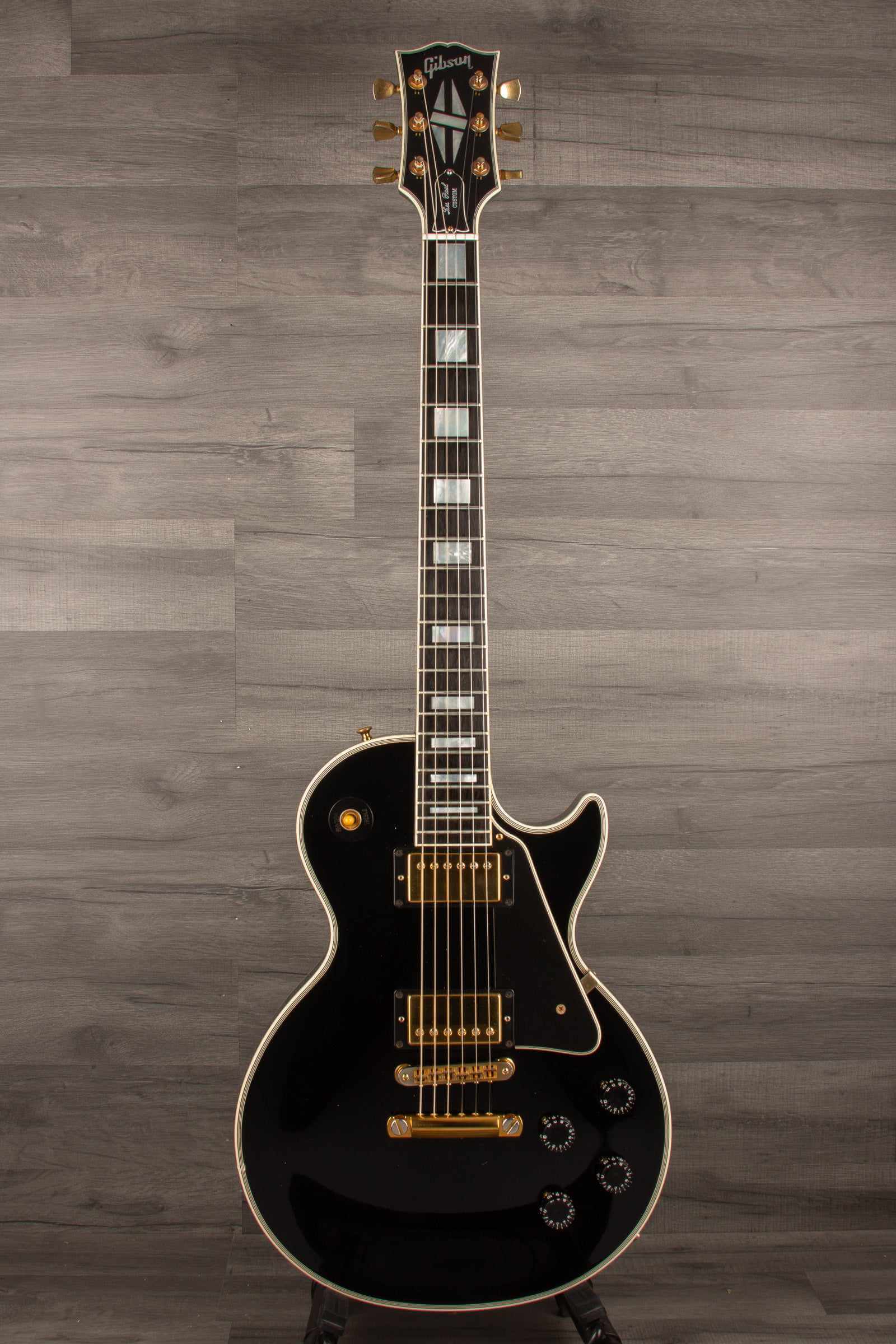 USED - Gibson Les Paul Custom Electric Guitar Ebony - 2008