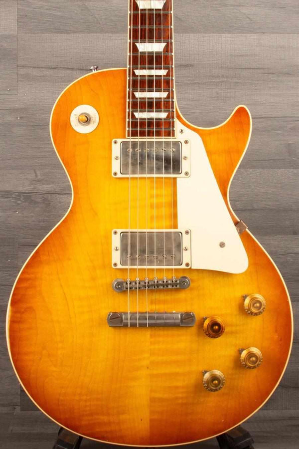 USED - Gibson R8 Custom Shop Les Paul - Aged Lemon Burst - MusicStreet