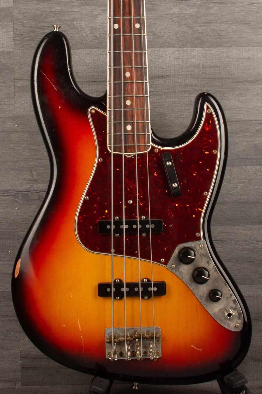 USED - Fender American Vintage II '66 Jazz Bass - 3 Tone Sunburst (aged finish)