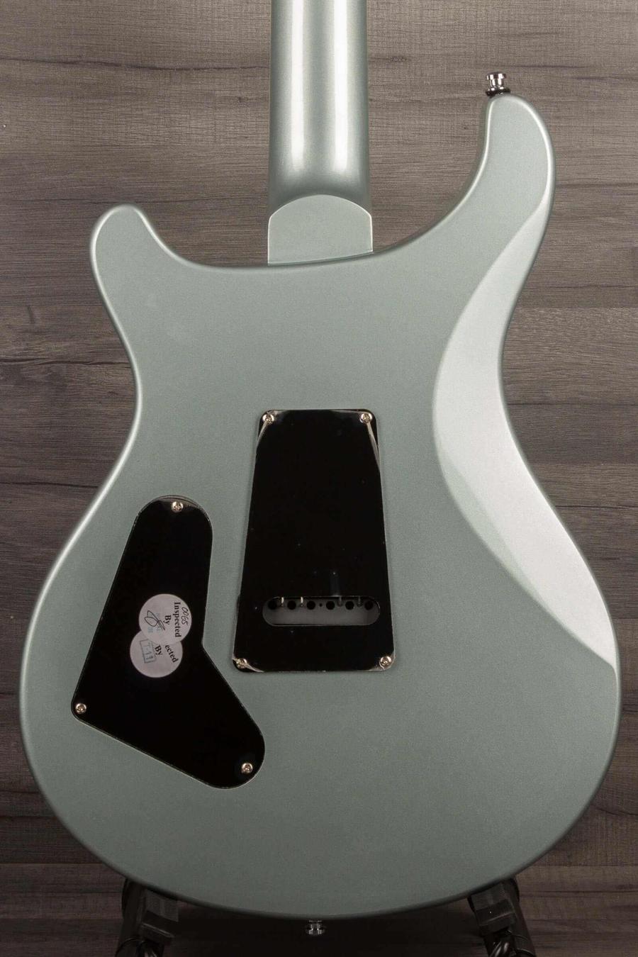 USED - PRS SE Standard 24 Electric Guitar - Bay Bridge Blue back view with original gig bag.