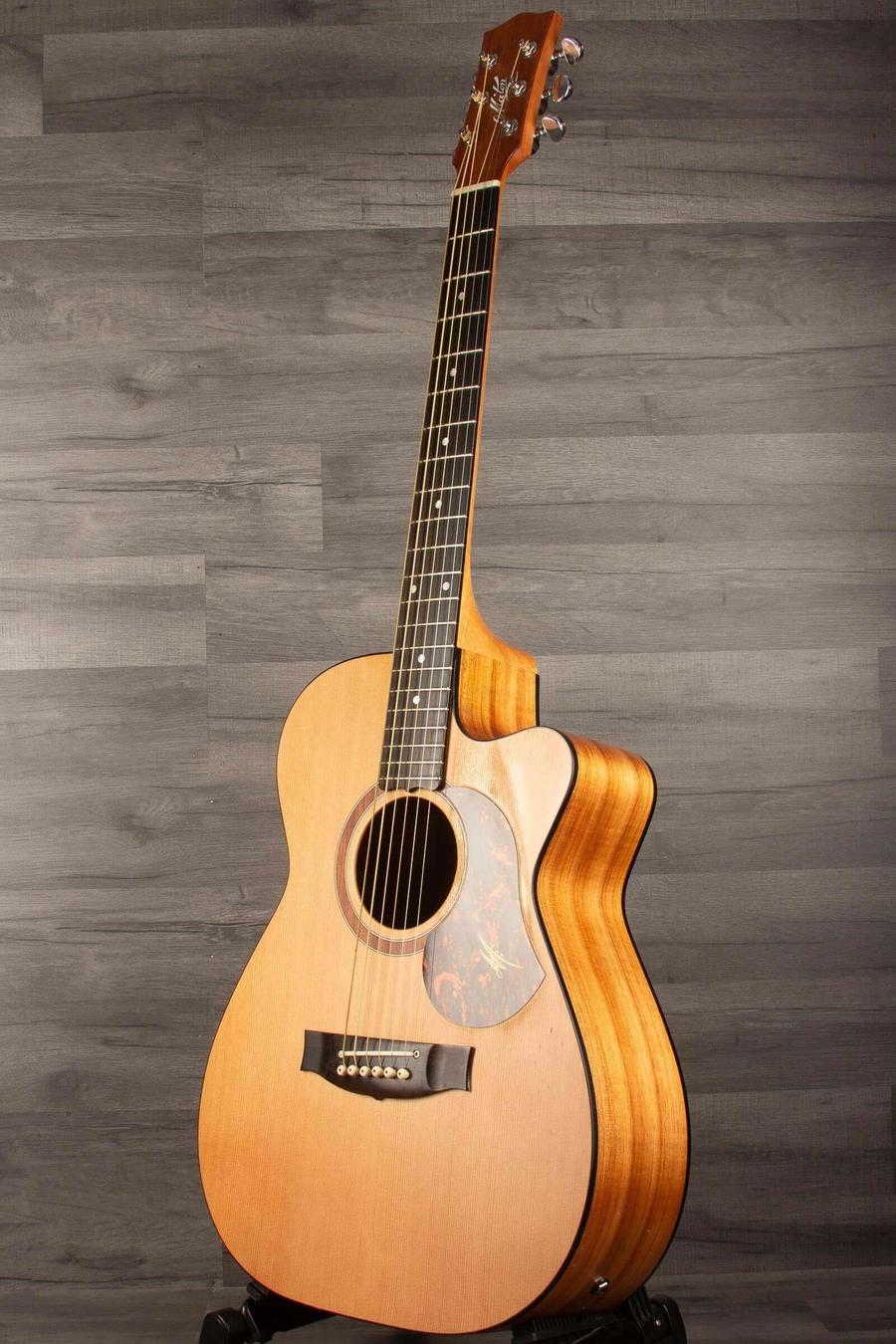 USED - Maton SRS808C Acoustic Guitar With AP5 Pro Pickup System on display with solid Blackwood and Cedar craftsmanship.