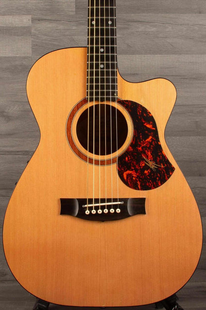 USED - Maton SRS808C Acoustic Guitar With AP5 Pro Pickup System - front view showing body and soundhole.