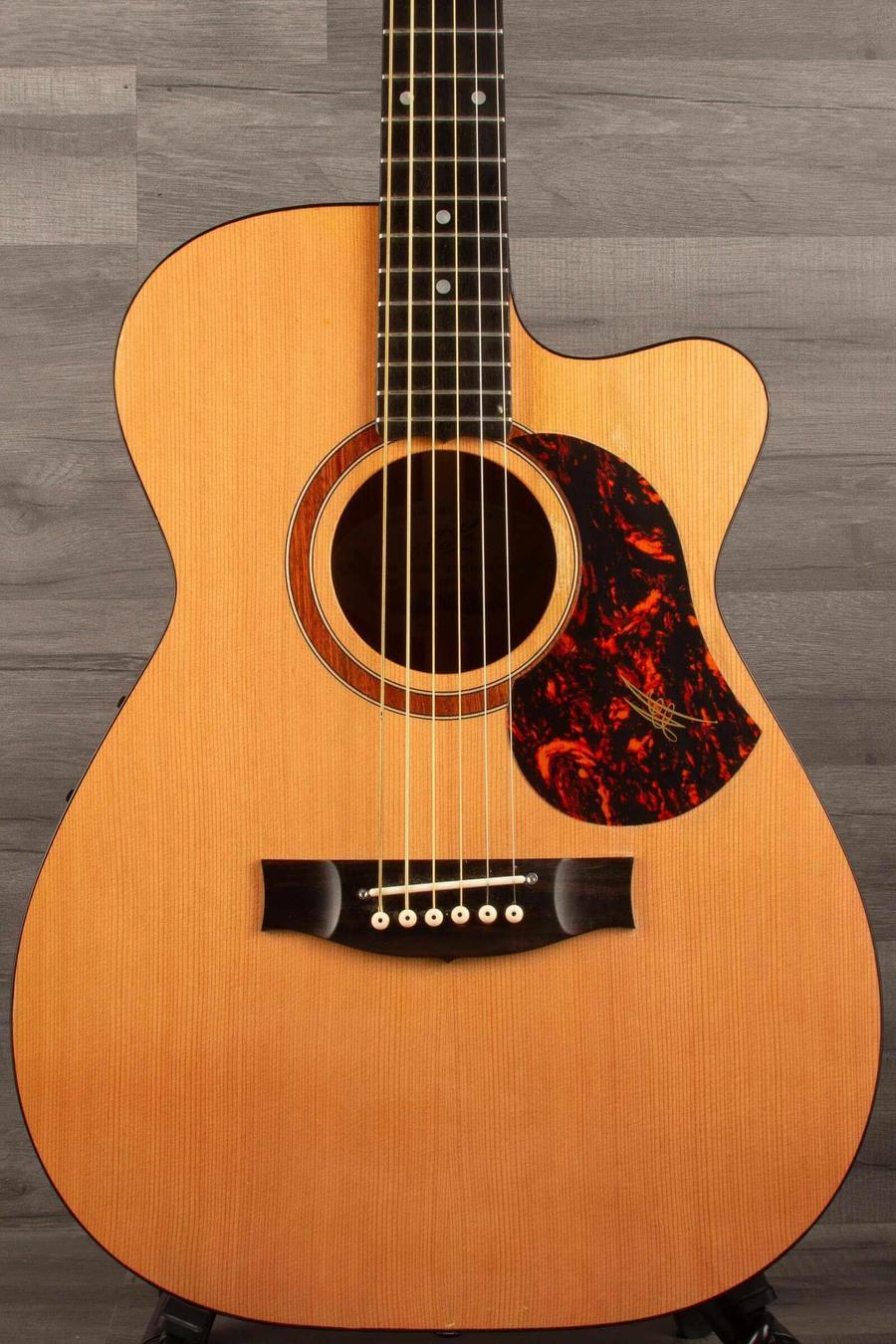 USED - Maton SRS808C Acoustic Guitar With AP5 Pro Pickup System - front view showing body and soundhole.