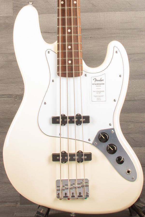 Fender Standard Jazz Bass , Olympic white - MusicStreet