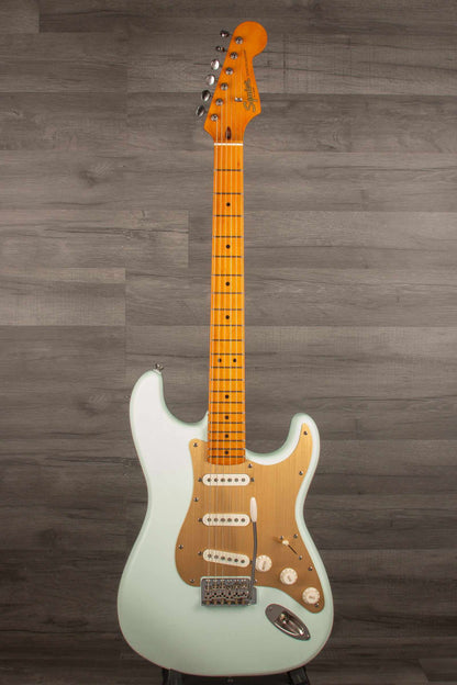 USED - Squier 40th Anniversary Strat Satin Sonic Blue + highwood saddles (inc gig bag)