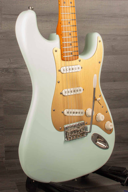 USED - Squier 40th Anniversary Strat Satin Sonic Blue + highwood saddles (inc gig bag)