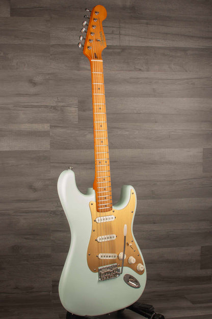 USED - Squier 40th Anniversary Strat Satin Sonic Blue + highwood saddles (inc gig bag)