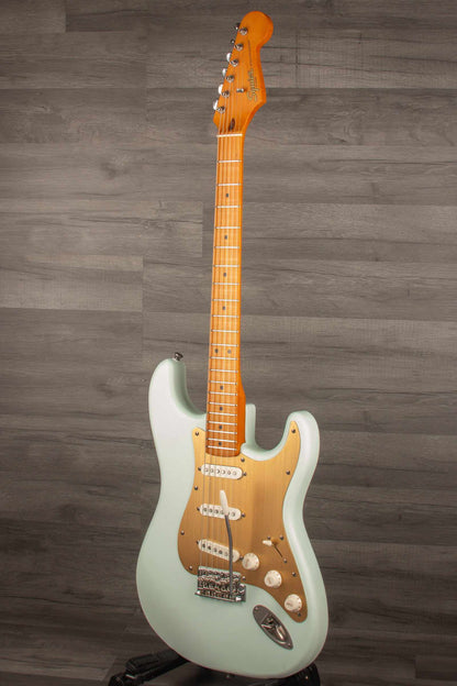 USED - Squier 40th Anniversary Strat Satin Sonic Blue + highwood saddles (inc gig bag)