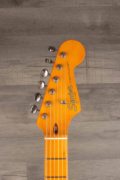USED - Squier 40th Anniversary Strat Satin Sonic Blue + highwood saddles (inc gig bag)