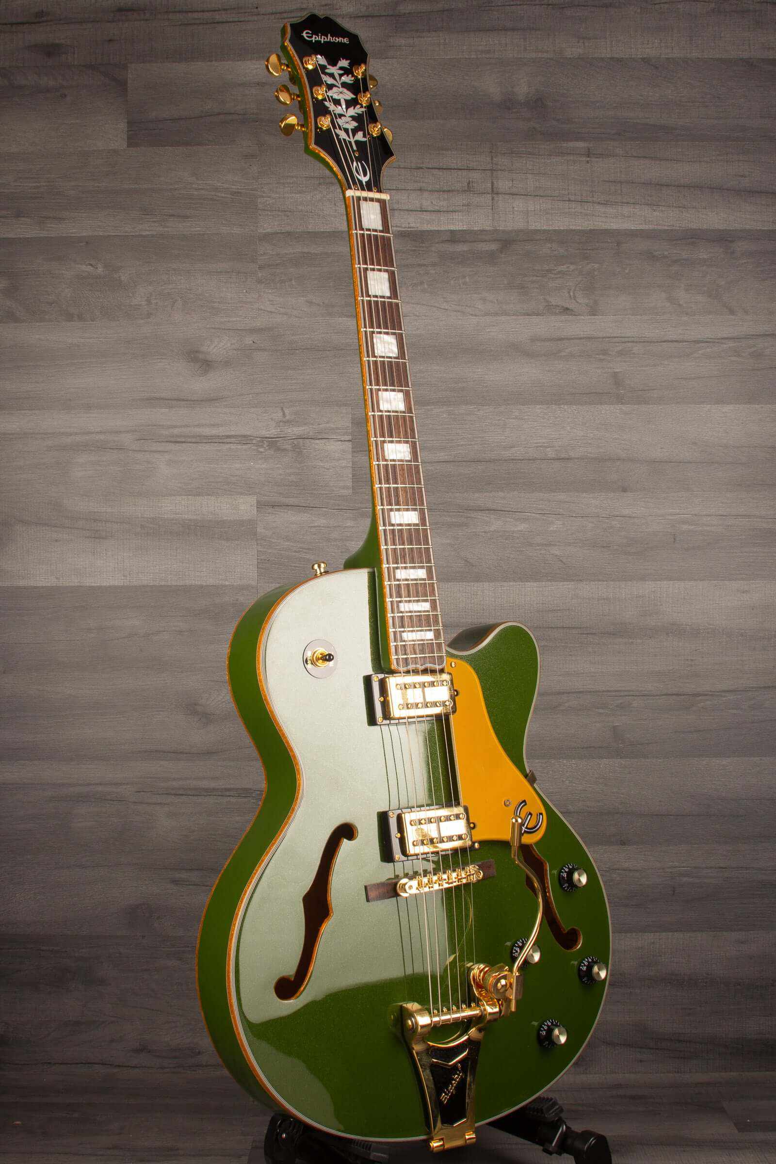 USED - Epiphone Emperor Swingster Forest green metallic inc hard case