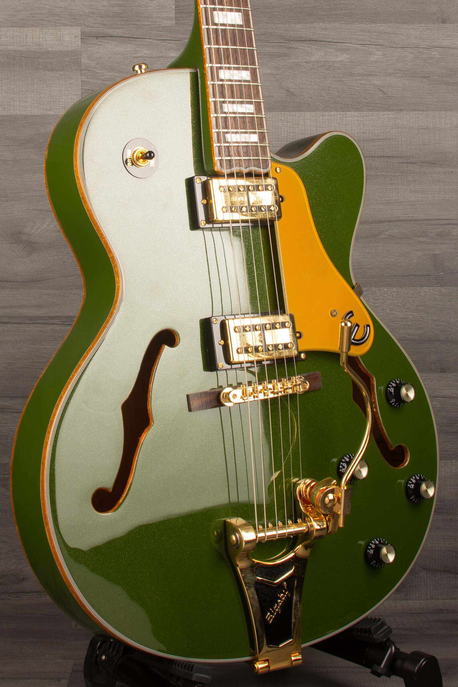 USED - Epiphone Emperor Swingster Forest green metallic inc hard case