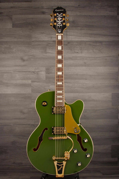 USED - Epiphone Emperor Swingster Forest green metallic inc hard case