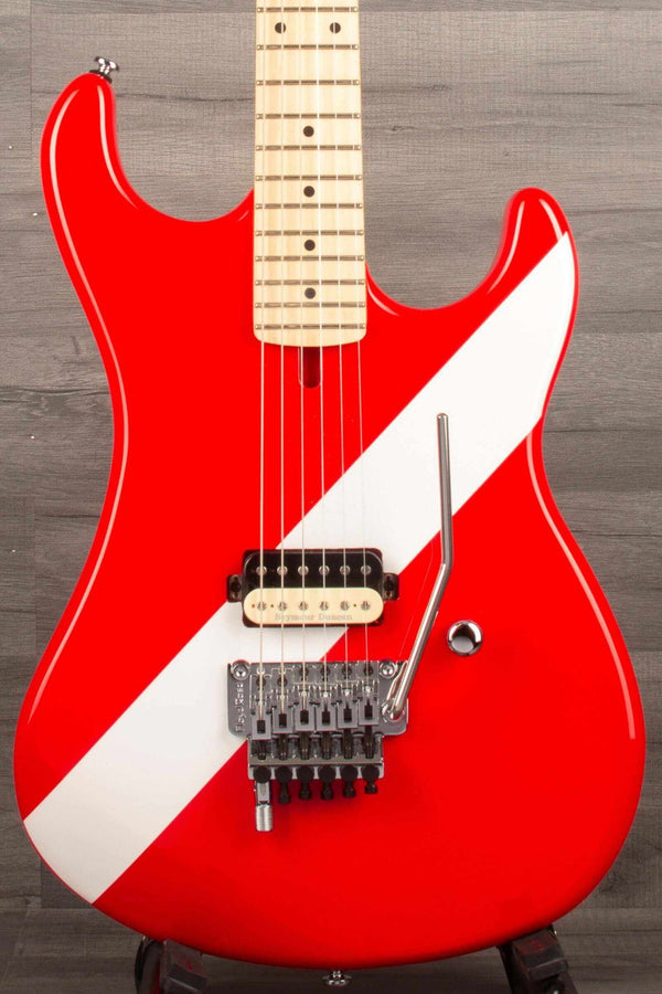 USED Kramer The 84 Red Diver Down Stripe