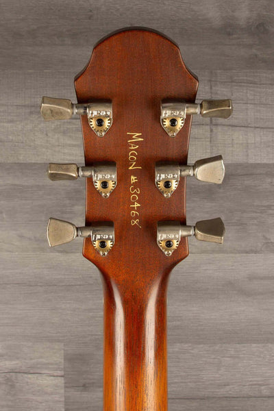 USED - Patrick James Eggle Macon Carved Top Electric Guitar - Forest Green Burst