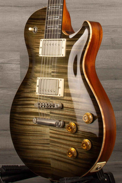 USED - Patrick James Eggle Macon Carved Top Electric Guitar - Forest Green Burst