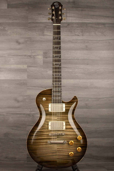 USED - Patrick James Eggle Macon Carved Top Electric Guitar - Forest Green Burst