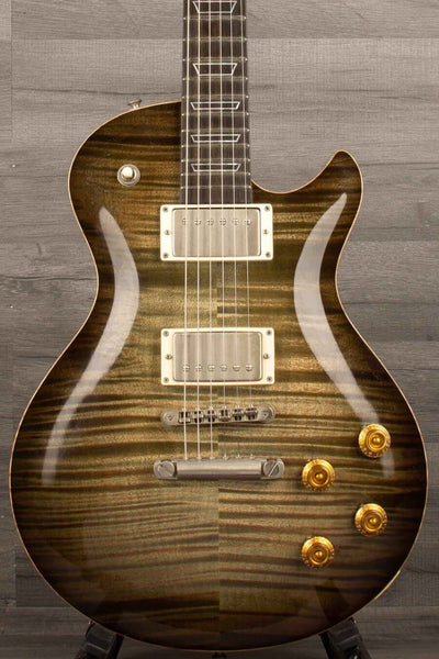 USED - Patrick James Eggle Macon Carved Top Electric Guitar - Forest Green Burst