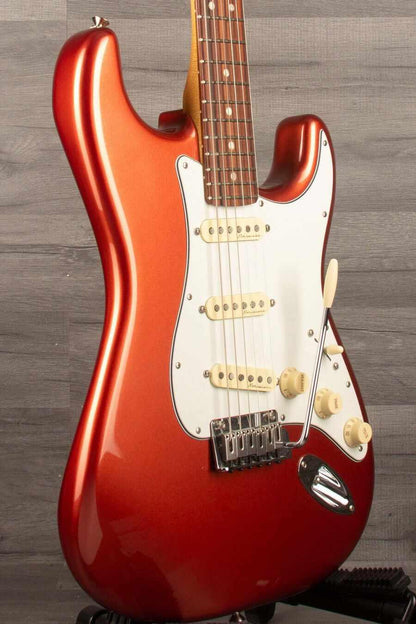 USED Fender Player Plus Stratocaster - Aged Candy Apple Red